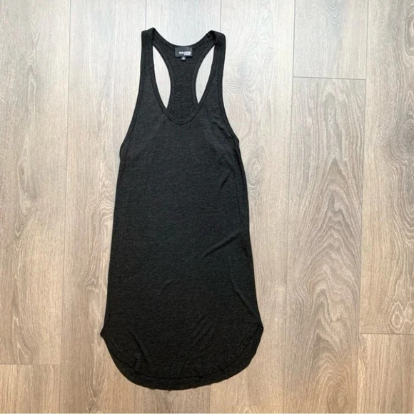 Aritzia Wilfred Free Helena Dress Mini Tank Top Heathered Dark Grey Size XS - Picture 6 of 14